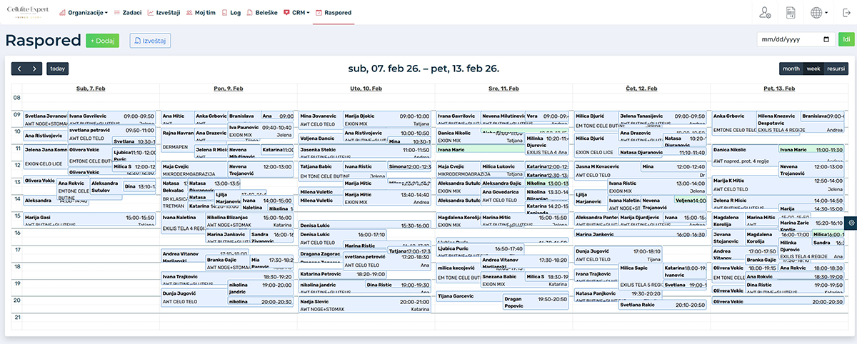 program za majstore servisere i terenski rad
